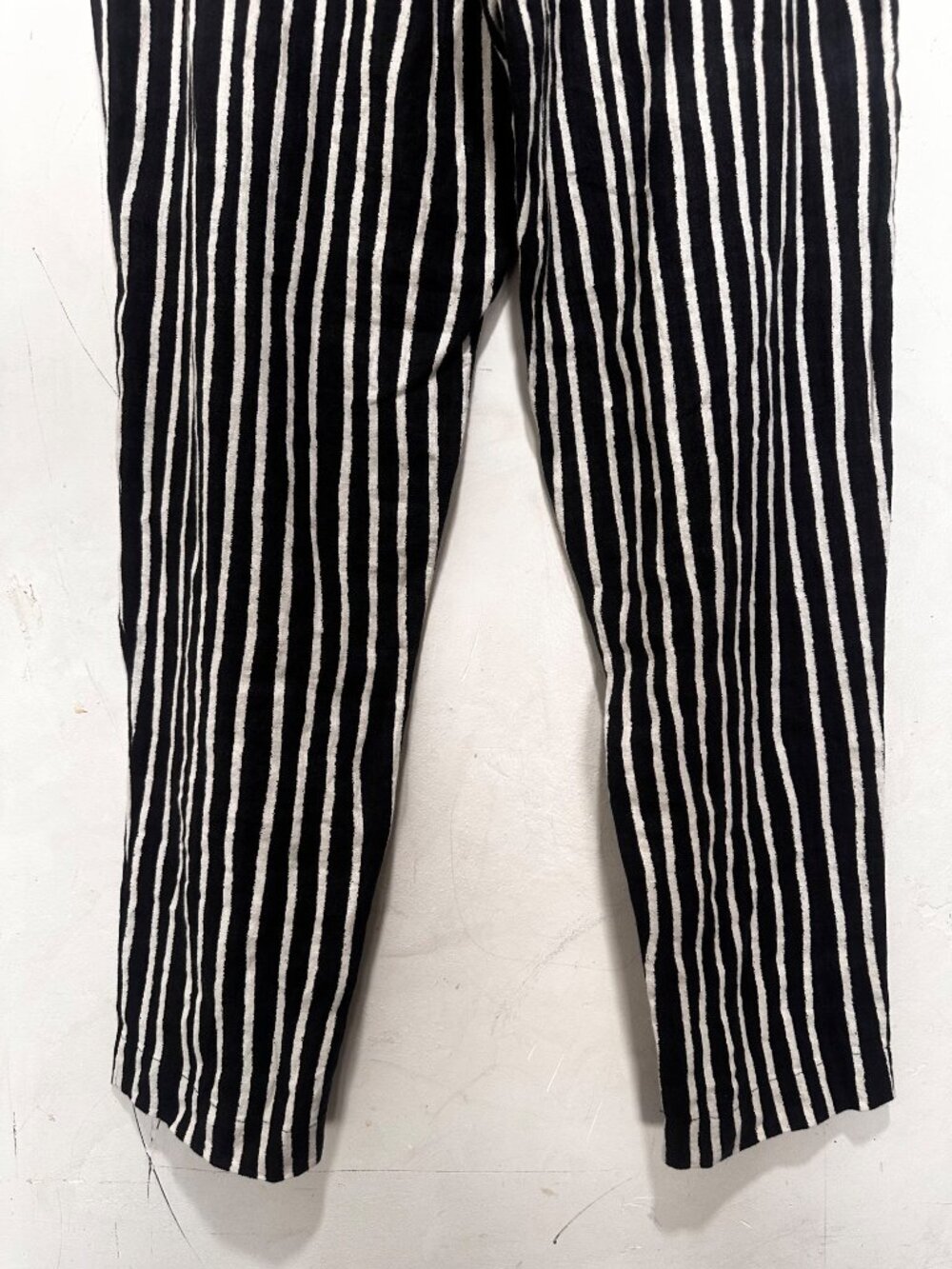 Bitte Kai Rand Linen Strips Tapered Pants Womens Large Ballon Leg Zebra Print - Picture 15 of 15